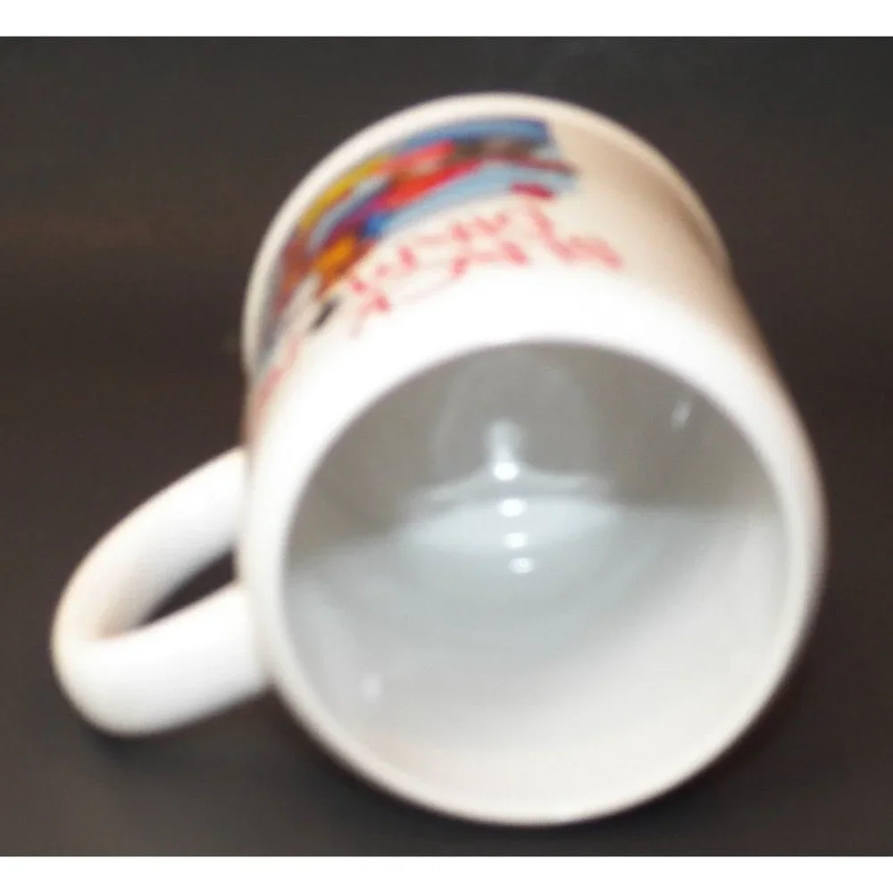 VTG Garfield Black Diamond Skiing Mug Coffee Cup Glass 1978 Enesco